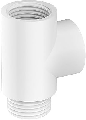 White T Piece Adapter for Radiator Towel Rails Duel Fuel