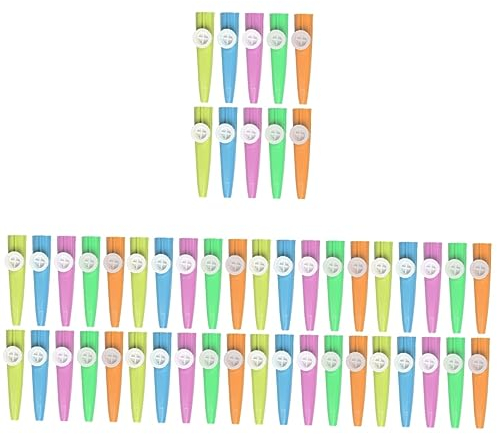 MILISTEN 50 Stück Plastik-kazoo Gitarren-kazoos Party-kazoo Kazoo-flöte Piano-kazoos Musikalischer Kazoo Ukulele-kazoos Kazoo Partybevorzugung Kazoos Für Erwachsene Puzzle - Kind