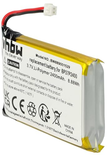 vhbw Akku Ersatz für Dogtra BP37P2400 für Hundehalsband Hunde-Trainer (2400 mAh, 3,7 V, Li-Polymer)