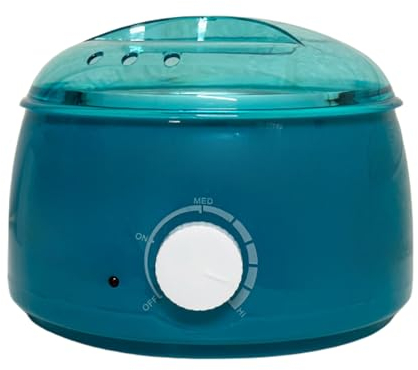 ANMECS Scaldacera Elettrico Professionale 65W per Tutti i Tipi di Cera - Controllo della Temperatura Regolabile e Sicurezza Termica Integrata (Verde)