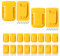 20pas Tool Holders and Battery Holder for Dewalt 20v Wall Mount Hanger Battery Drill Tool Storage Shelf for Milwaukee M18(Yellow)