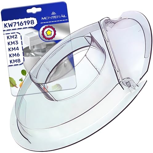 MONTERAL Tapa Antisalpicaduras para Robot de Cocina 245x39 mm con Código Original KW716198 31227 para Kenwood KM2 KM3 KM4 KM6 KM8 - Garantía de 10 Años