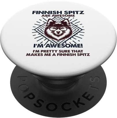 Dog Dad Are Awesome - Breed Finnish Spit Dog Mom PopSockets Swappable PopGrip