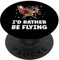 I Would Rather Be Flying. Flying Santa Claus Schlitten Lustig PopSockets mit austauschbarem PopGrip