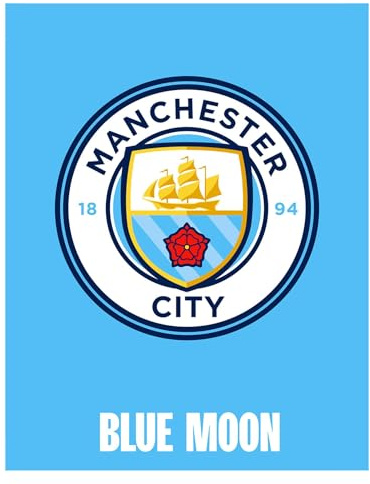 Character World Manchester City Bedroom Rug Set, Blue Moon Design | Football Official Merchandise | 70x90 cm