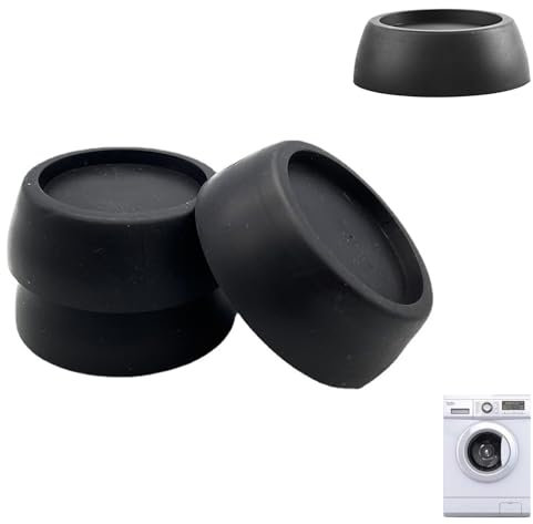 Patin en Caoutchouc de Machine à Laver,4 Pcs Pied Anti Vibration Lave Linge Tapis Anti Bruit Patins pour Meubles pour Machines à Laver Séchoirs et Meubles Laver Caoutchouc Antidérapant Coussinets