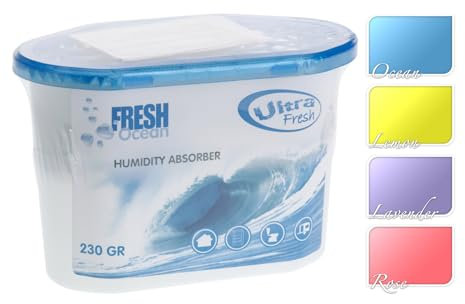 4x Luftentfeuchter mit Duft für Räume bis 50 m² Raumentfeuchter Granulat Luft Entfeuchter Trockner