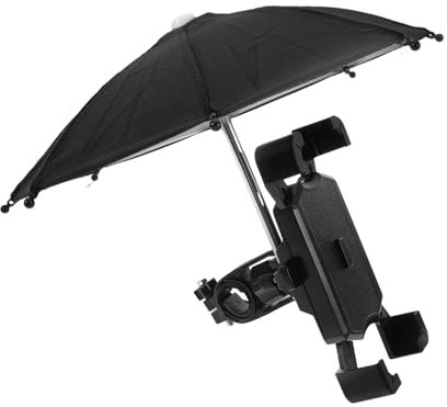 EXAOMBLE 1 Ensemble Support de téléphone Portable Support de téléphone pour vélo électrique Support de téléphone à vélo électrique Accessoires de Tout-Terrain Plastique Black