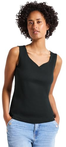 Street One Damen Top mit Herzausschnitt