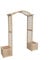 Home Deluxe Rosenbogen aus Holz - 183 x 200 cm | Rosenbogen aus Holz, Rosenbogen mit Pflanzkästen, Kletterständer aus Holz für Garten