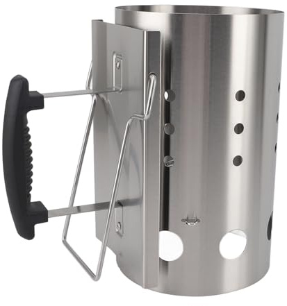 Xiuganpo Chimney Starter, Safe Fire Starter Chimney Stainless Steel Time -saving for Grill for Picnic