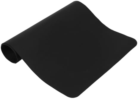 Tapis à Ongles Double Face Pliable 80x40cm en Caoutchouc Noir | Surface Douce et Antidérapante, Couche Imperméable, Réutilisable pour Salon de Beauté et Usage Professionnel