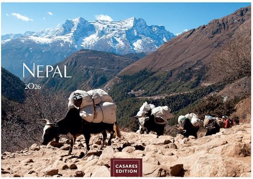 Nepal Kalender 2026 – Wandkalender | Fotokalender Orient 24x35cm - Atemberaubende Fotos der Himalaya-Gipfel, Tempel und heiligen Stätten Nepals