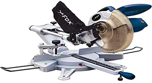 Fox F36-255A - Troncatrice Radiale, Modello Doppie Barre Superiori Con Lama Da 254Mm E Puntatore Laser