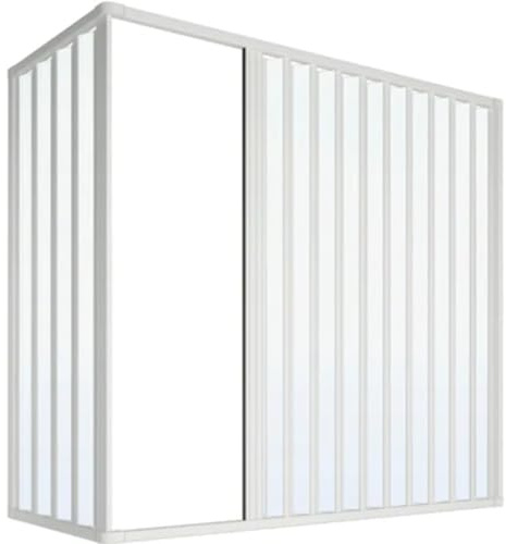 dianhydro Faltschachtel Bad 2 Seiten reduzierbaren Mery Lux 70 x 170 cm