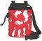 LACD Chalk Bag Farbe rot: Magnesium Tasche für klettern & bouldern, Frauen & Männer, chalkbag ist aus super strapazierbaren und stabilen Material und staubdicht || Hand of Fate