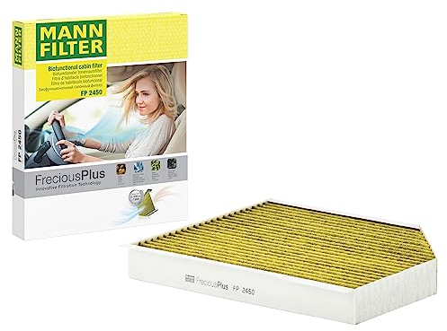 MANN-FILTER FP 2450 Filtro aria cabina - FreciousPlus Filtro Antipolline Biofunzionale - per Autovetture + veicoli commeriali