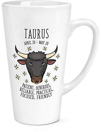 Taurus Horoskop 17oz Groß Latte Becher Tasse