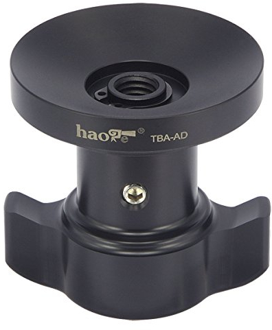 Haoge TBA-AD-S Spanngriff mit kurzem Gewinde für Sachtler FSB6 FSB6T FSB8 FSB8T DV10 DV12 Stativ Video Fluid Head Bowl Adapter