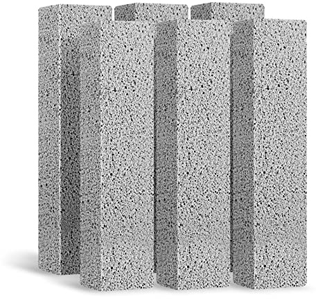 Lenicany 6Pack Pumice Stone for Toilet Cleaning Bowl Stick,Powerfully Cleans Hard Water Rings, Calcium Buildup & Stains, Suitable for Cleaning Toilet, Bathtubs, Kitchen Sink, Grill