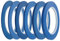 JINBING Fine Line Fineline Klebeband, Vinyl, für Automalerei, Maler-Klebeband, Blau 2 mm, 2,5 mm, 3 mm, 4 mm, 5 mm, 6mm 6 Rollen