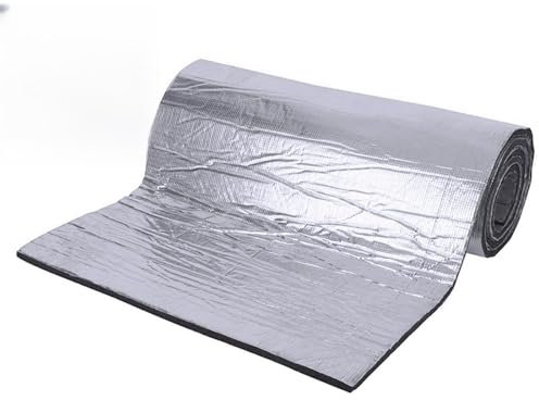 MUYOGRT Dämmmatte Auto Schallschutzmatte Isolierung- Schaumstoff Selbstklebend Matte Schallschutz Mattenrolle,Feuerfest, Feuchtigkeitsfest, Wasserdicht 200*50*1CM