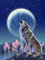 ZSJDOSE Diamond Painting Erwachsene Kinder 5D Diamant Full Bilder Stickerei Malerei Runde Steinchen Home Deco Weihnachten Geschenk (Wolf)