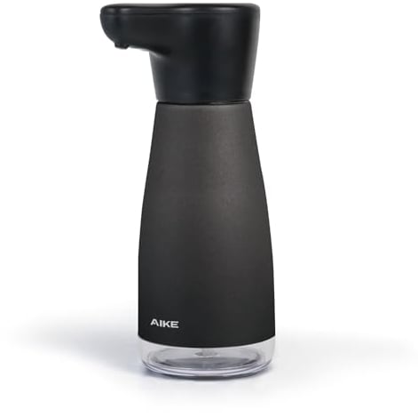 AIKE Automatic Soap Dispenser, 420ml/14oz. Rechargeable Washing up Liquid Dispenser for Kitchen, Stainless Steel Dish Soap Dispenser Automatic Model AK1337