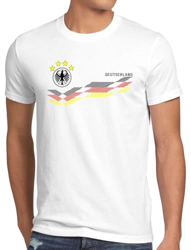 Deutschland Herren T-Shirt EM 2024 Fußball Europameisterschaft Trikot Spieler, Größe:XXXL, Farbe:Weiß