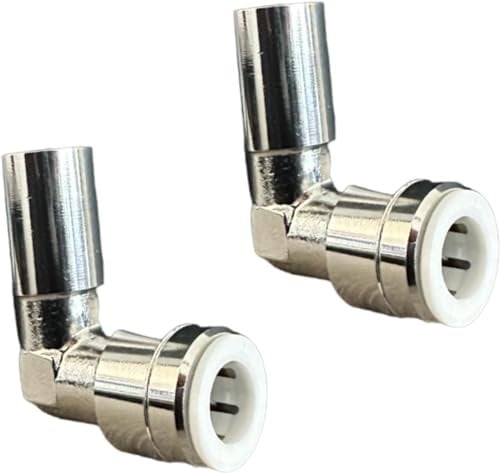 Plumb Bliss Push Fit Reducing 90° Elbow F 10mm x M 15mm (Pack of 2)