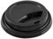 100-Pack Sip Lids Ripple Coffee Cup Lids - Large To Fit 12oz, 16oz (345ml, 473ml) Paper Cups - Secure Fit, Spill-Proof Take-out Lids (BLACK)