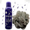 ZweiohrkerZen Dusch Set: 1x bilou Duschschaum 200ml bilou x Wednesday Nightshades & Ravens und 1x ZweiohrkerZen Duschknäul (Wednesday Nightshades & Ravens)