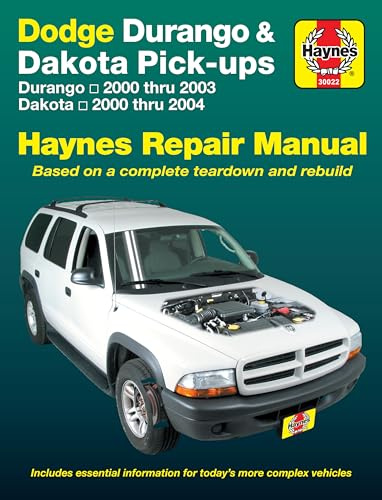 Dodge Durango & Dakota 00-04: Durango 2000 Thru 2003 Dakota 2000 Thru 2004