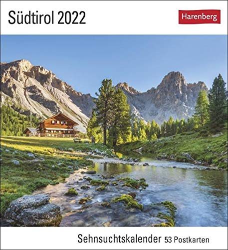 Südtirol Kalender 2022: Sehnsuchtskalender, 53 Postkarten