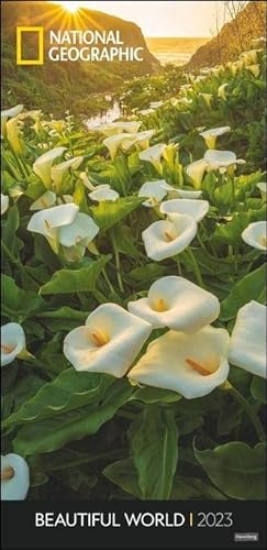 Beautiful World Vertical National Geographic Kalender 2023. Langer Foto-Wandkalender XXL Landschaften-Kalender 2023 mit atemberaubenden Fotos. 33x68 cm.