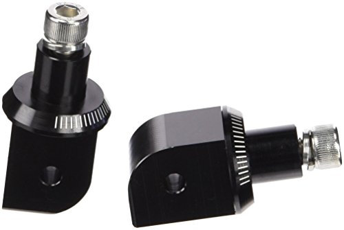 Puig 6351N Jeu Adapt Repose-Pieds Passager pour Kawasaki ER-6F 06'-16', Kawasaki ER-6N 05'-16', Kawasaki Ninja 400 18', Noir