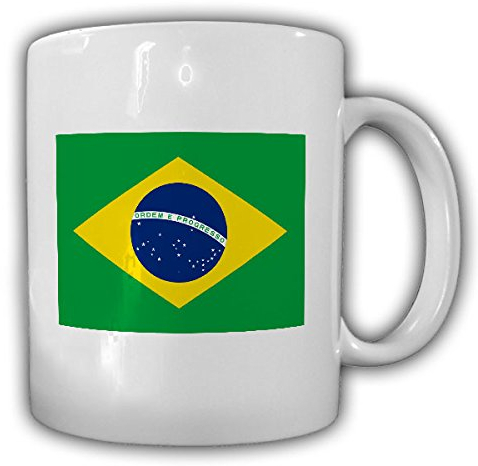 Brasilien Flagge Fahne República Federativa do Brasil - Tasse Becher Kaffee #13424