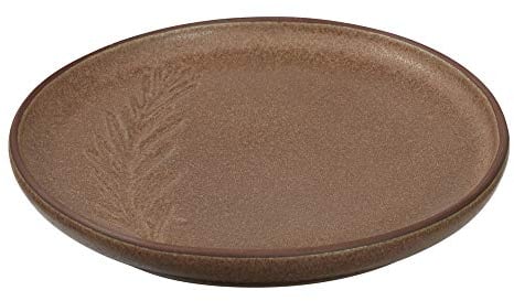 Jamie Oliver Rustic Italian Antipasti-Teller, Teller für Antipasti, Snackteller, Serviergeschirr, Steingut, Kaffeebraun, Ø 15 cm, 556921