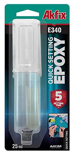 Autocollant époxy bi-composant Akfix E340 Mélange de colle époxy à prise rapide