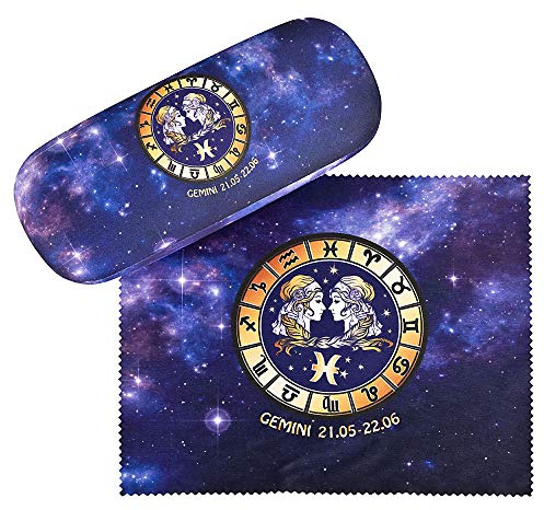 VON LILIENFELD Sternzeichen Brillenetui Geschenk Set Putztuch Damen Herren