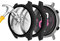 Seltureone (2 pezzi) compatibile con Huawei Watch GT 2 42 mm Custodia con protezione schermo in vetro temperato (non adatta GT2 46 mm), custodia protettiva a 360° ultra sottile per GT 2 42 mm, nero