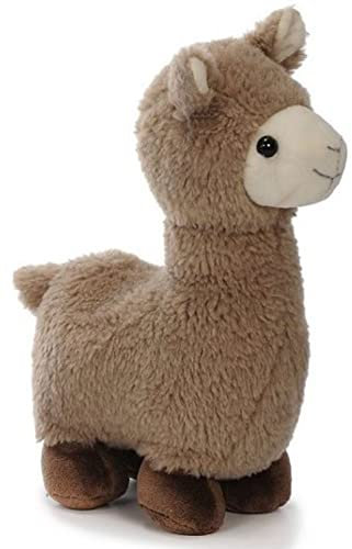 Euro Souvenirs Alpaka Lama 27 cm, Plüschlama, Kuscheltier in Beige oder Braun (Braun)