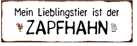 Interluxe Magnet Magnetschild - Mein Lieblingstier ist der Zapfhahn - Geschenk Kühlschrankmagnet für Mann Ehemann Freund Kumpel Männer Kollege