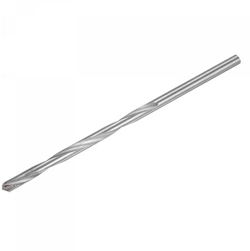 sourcing map 6mm Coupe Dia Cimenté Carbure Foret Hélicoïdal avec Rond Droit Tige pour Acier Trempé Acier Inox, 150mm Longueur