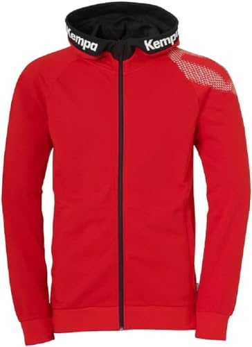 Kempa Core 26 Hood Jacket Herren Jungen Kapuzen-Jacke Trainings-Jacke Sweatshirt Hoody Pullover mit Kapuze Handball Volleyball Indoor Gym Fitness