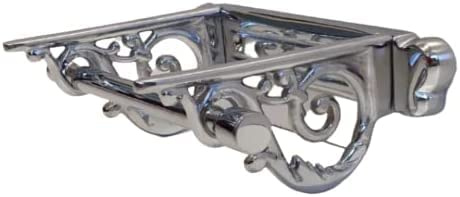VCrafts Antique Design Victorian Vintage Style Chrome Nickle Plated Toilet Roll Holder Simple and Elegant