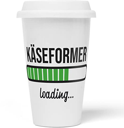 JUNIWORDS To-Go Becher mit Deckel, Käseformer loading (6202426)