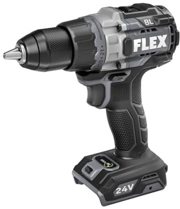 FLEX 24V Brushless Cordless 1/2-Inch 1,400 in-Lbs Torque 2-Speed Drill Driver Turbo Mode Tool Only, Battery and Charger Not Included - FX1171T-Z