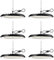 6PCS UFO LED Lámpara de Alta Bahía 100W, 15000LM Superbrillantes Focos Led Interior Techo, 6000K Blanco Frío Iluminación de Almacén, IP65 Impermeable Lampara Industrial para Garaje Fábrica Taller