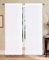 COPPIA TENDE KIRA RICAMATE 45X150 45X240 PER FINESTRE E PORTEFINESTRE PRONTE DA APPENDERE (Bianco, 45x240)